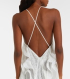 Maticevski Délice Wave ruffled maxi dress