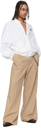 WILLY CHAVARRIA White Track Bomber Jacket