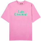 Late Checkout Men's Logo T-Shirt in Pink
