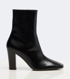 The Row Cindy leather ankle boots