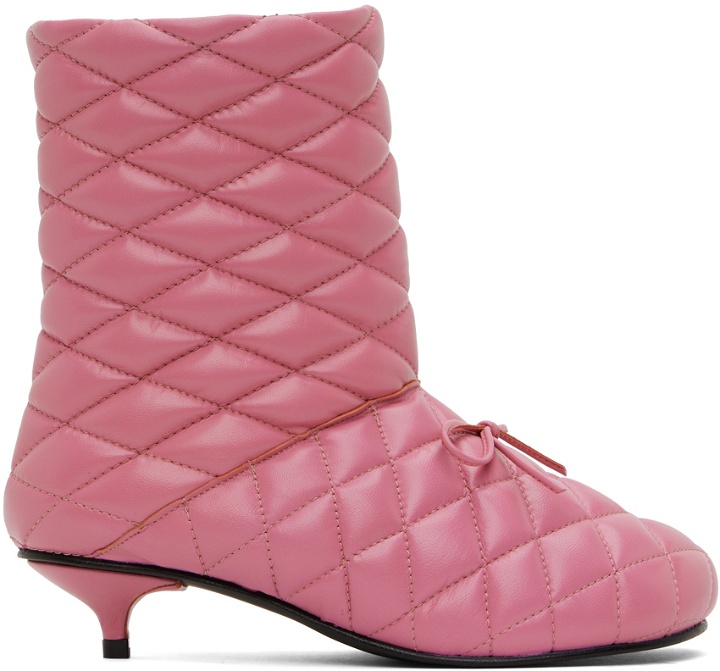 Photo: Abra Pink Quilted Boots