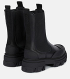 Ganni - Leather Chelsea boots