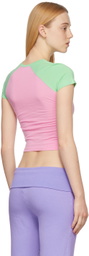 Maisie Wilen Pink & Green Slinky T-Shirt