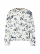 MC2 Saint Barth Woman Fleece Sweatshirt With Toile De Jouy Print