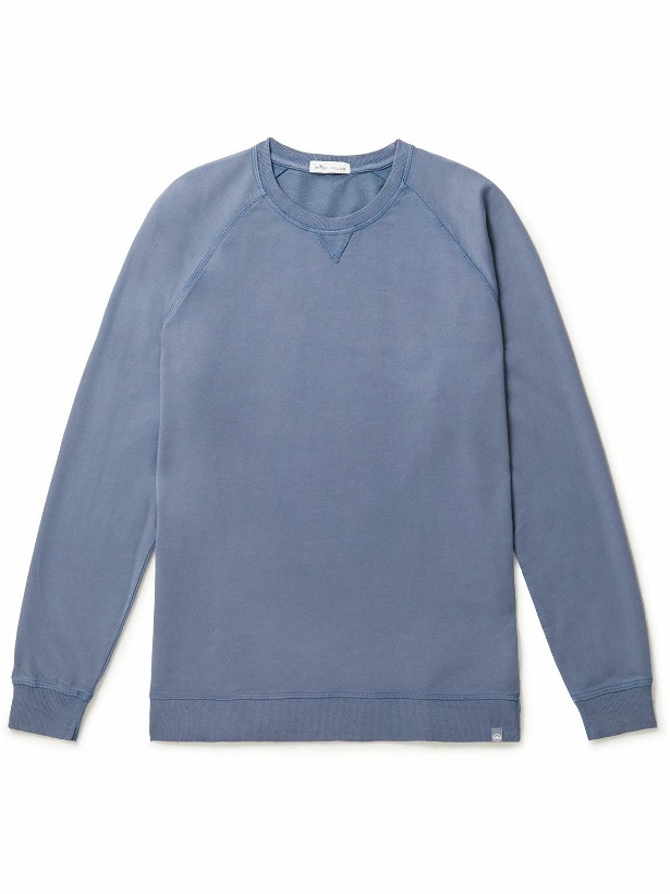 Photo: Peter Millar - Lava Cotton and Modal-Blend Sweater - Blue