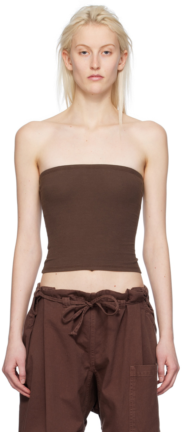 Gil Rodriguez Brown Convertible Tube Top