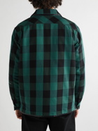 Moncler Genius - 7 Moncler FRGMT Hiroshi Fujiwara Checked Cotton Down Shirt Jacket - Green