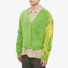 Sky High Farm Men's Furry Cardigan in Green