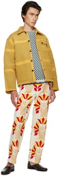 Bode Yellow Botanic Shadow Jacket