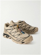 Salomon - XT-6 GORE-TEX® Rubber-Trimmed Mesh Sneakers - Neutrals