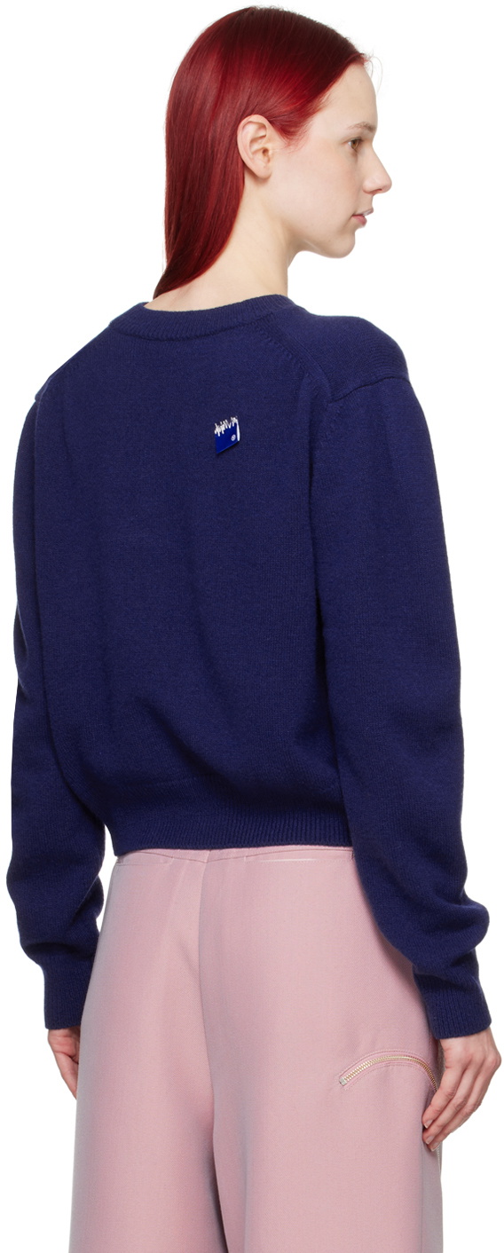 ADER error Navy TRS Tag Sweater