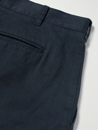 Richard James - Straight-Leg Pleated Cotton-Twill Trousers - Blue