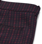 Balenciaga - Slim-Fit Checked Twill Trousers - Men - Claret