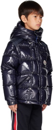 Moncler Enfant Kids Blue Karakorum Down Jacket