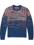 Missoni - Space-Dyed Wool-Blend Sweater - Blue