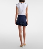 Jacquemus Playa ruffled jersey miniskirt