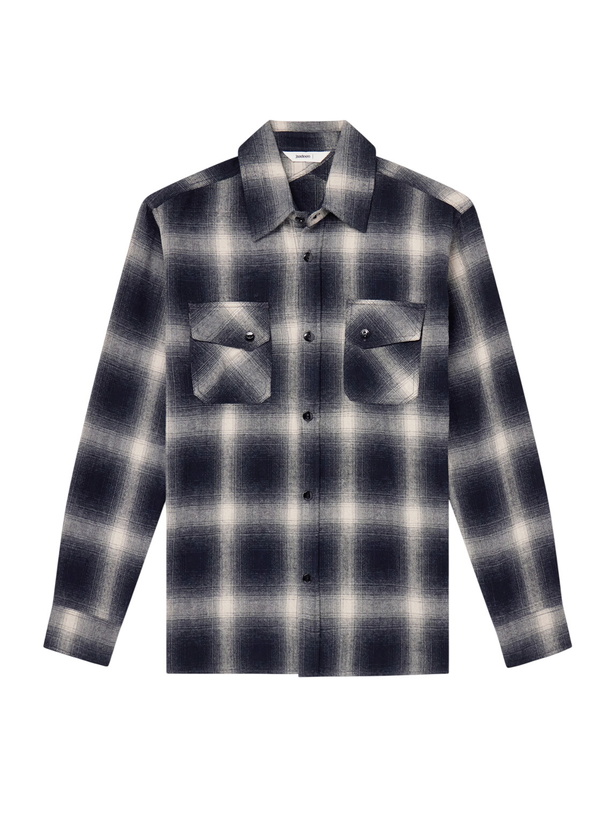 Photo: 3sixteen - Checked Cotton-Flannel Shirt - Black