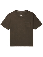 Visvim - Amplus Distressed Cotton-Jersey T-Shirt - Brown