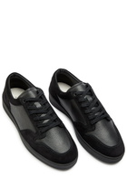 Jude Llow Telier Panelled Grained Leather Sneakers Black