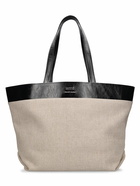 AMI PARIS East West Ami Canvas Shopping Bag