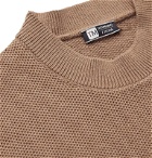 Z Zegna - Striped TECHMERINO Wool Sweater - Brown