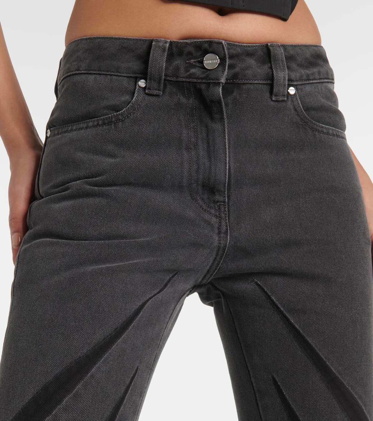 Dion Lee Darted mid-rise flared jeans