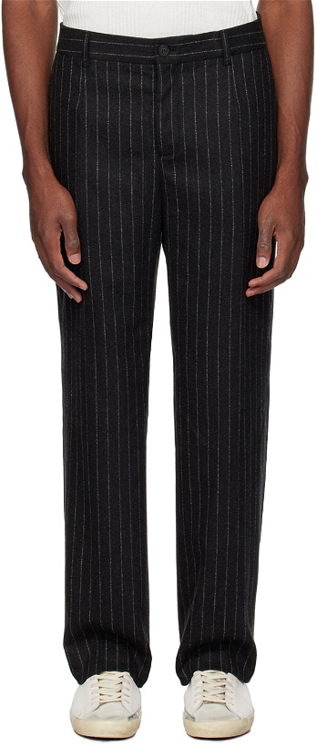 Photo: Golden Goose Gray Striped Trousers