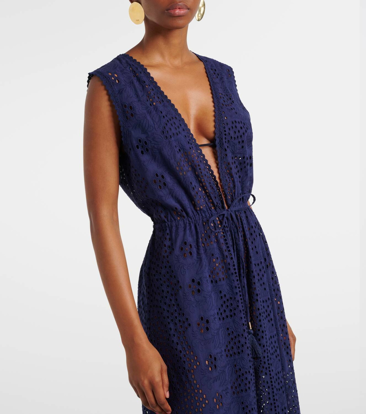Melissa Odabash Tessa broderie anglaise cotton beach dress