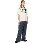 Diesel Off-White Distressed Flocked Logo T-shirt