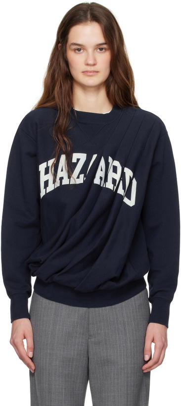 Photo: UNDERCOVER Navy 'Hazard' Sweatshirt