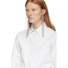 Ports 1961 White Leather Caban Shirt