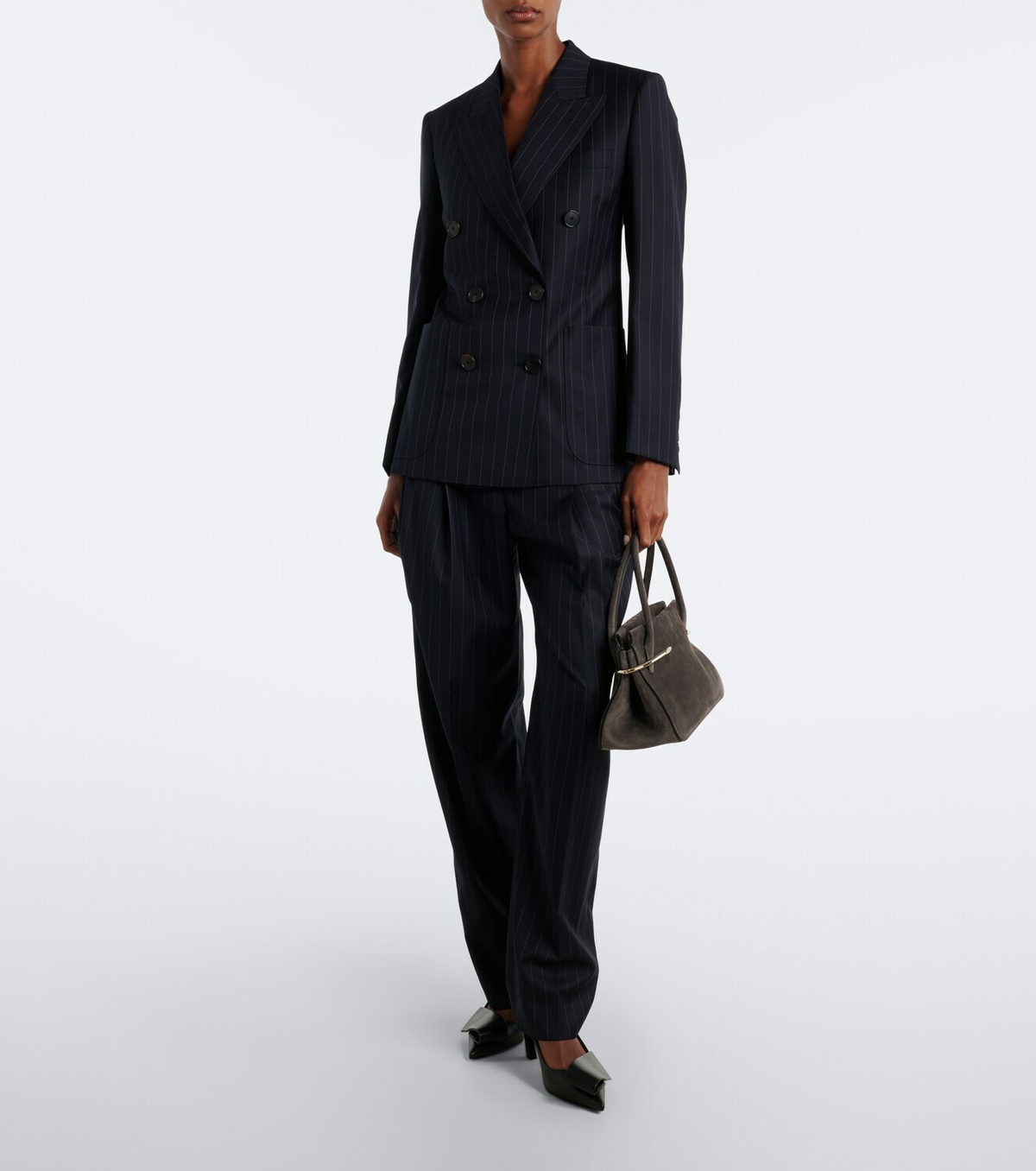 Givenchy Pinch Medium suede top-handle bag