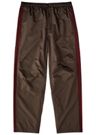 Adidas X Wales Bonner Striped Straight-leg Shell Track Pants Brown