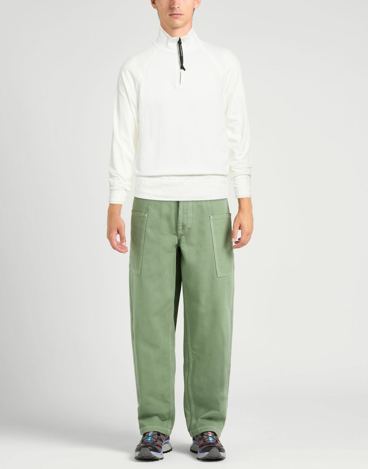 C. p. Company Mens Sweatshirt Ivory
