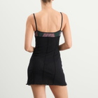 Fruity Booty Women's Mesh Mini Dress in Black
