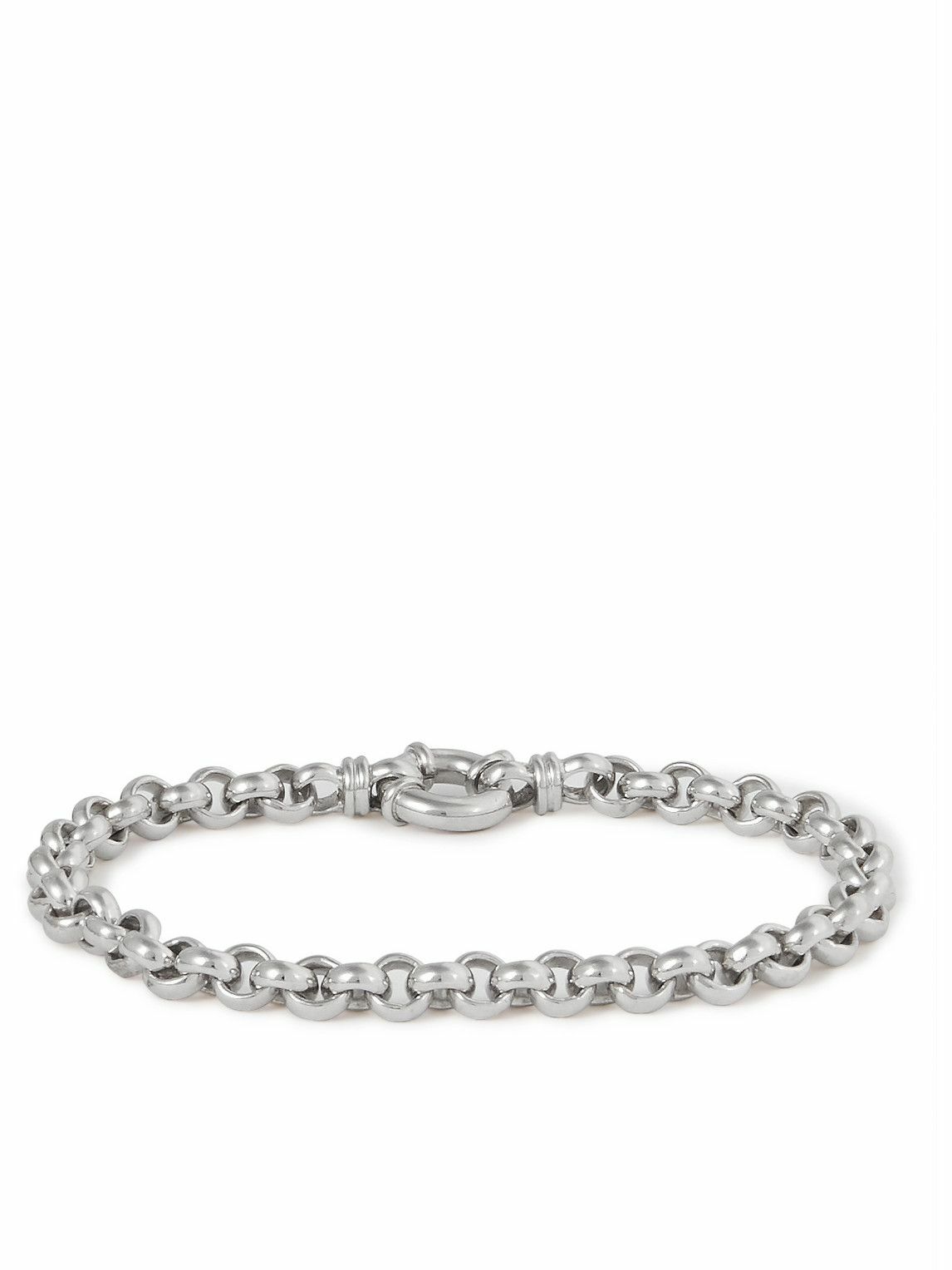 Tom Wood - Rolo Rhodium-Plated Chain Bracelet - Silver Tom Wood