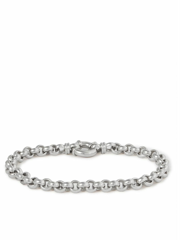 Photo: Tom Wood - Rolo Rhodium-Plated Chain Bracelet - Silver