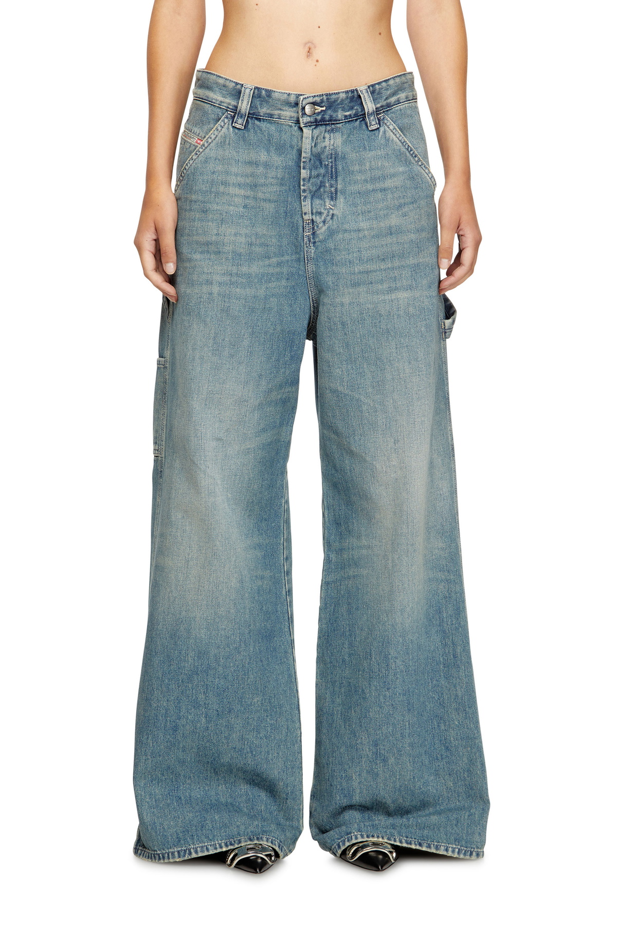 Diesel Regular Jeans - 1999 D-Reggy - Jeans Womens in Blue