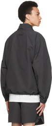 Essentials Black Half-Zip Track Jacket