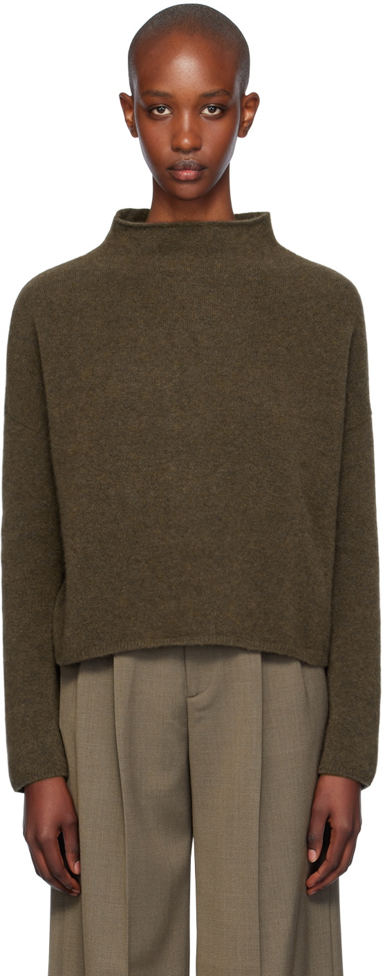 Filippa K Brown Mika Yak Funnelneck Sweater