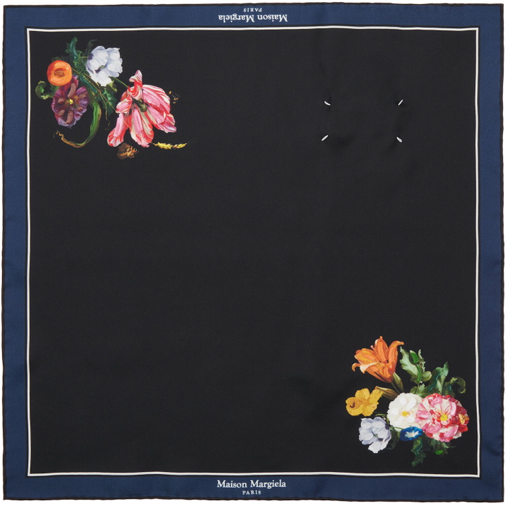 Photo: Maison Margiela Black Silk Scarf
