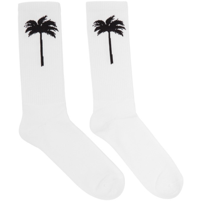 Photo: Palm Angels White Palm Socks