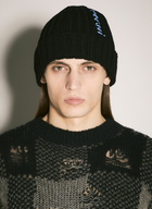 Marni Logo Intarsia Beanie Hat