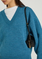 Rohe V-neck Wool Jumper Blue