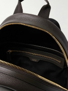 TOM FORD - Suede-Trimmed Full-Grain Leather Backpack