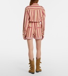 Marant Etoile Nirma striped cotton shorts