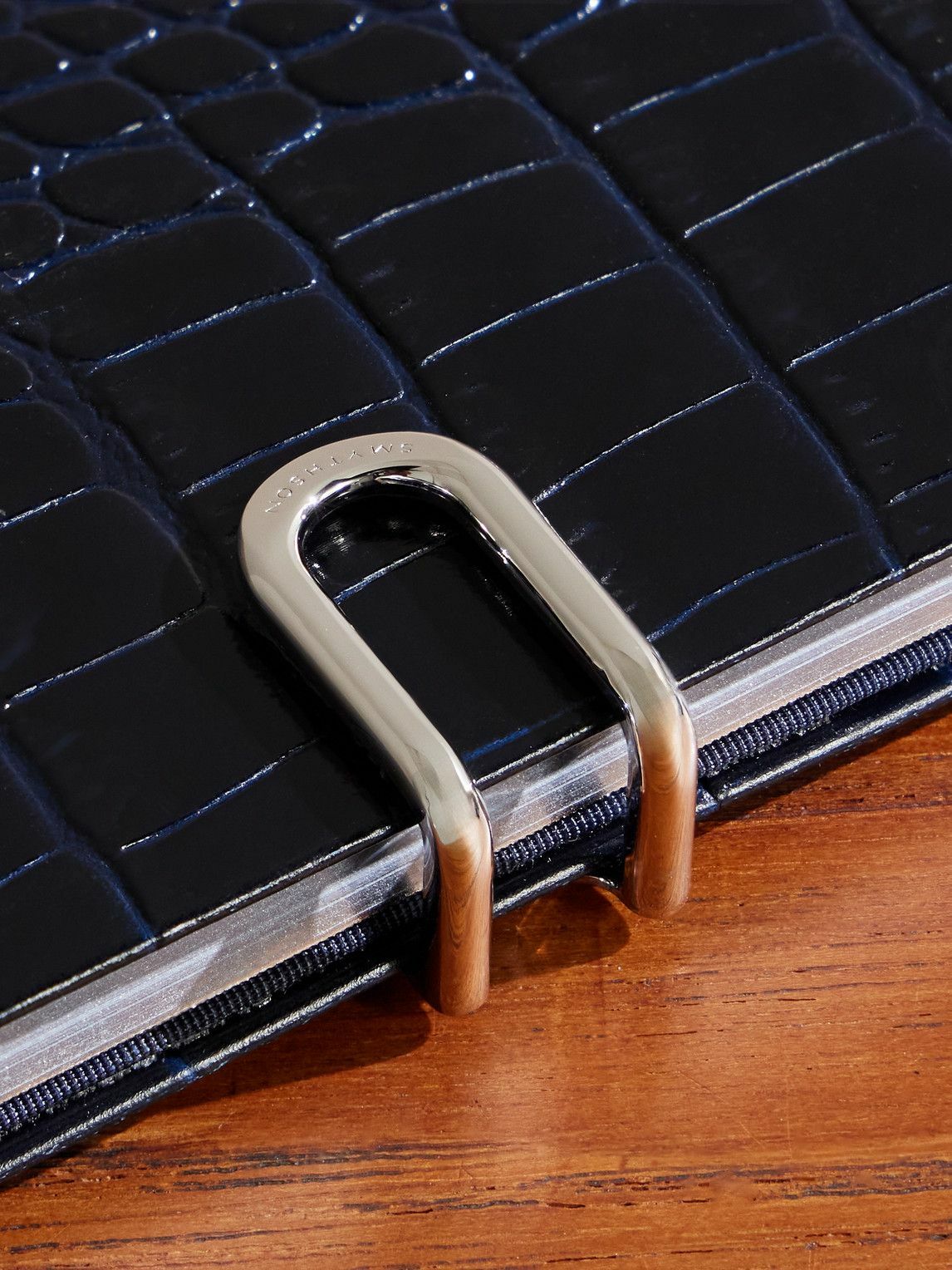 Smythson - Panama Mara Croc-Effect Leather Diary