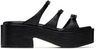 Marge Sherwood Black Ribbon Sandals
