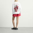 Cecilie Bahnsen Women's Lily Long Sleeve T-Shirt in White/Red