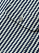 Randy's Garments - Striped Denim-Jacquard Overshirt - White